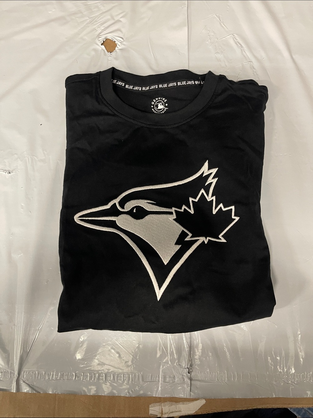 MLB Toronto Blue Jays Black and White Logo Tee